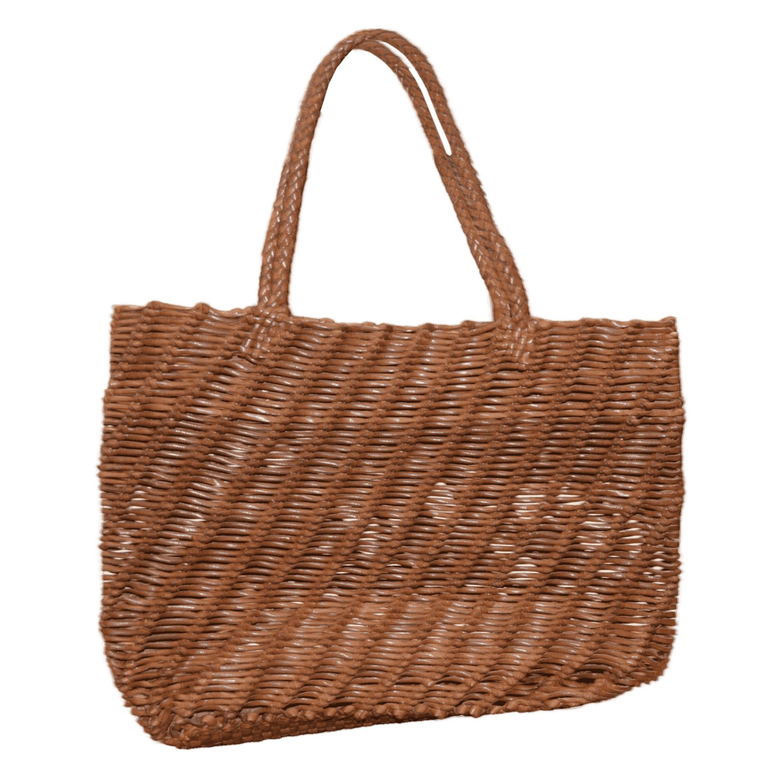 Natural Rattan Woven Tote Bag