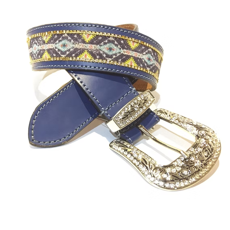 Sapphire "Tribal Majesty" Crystal Western Belt