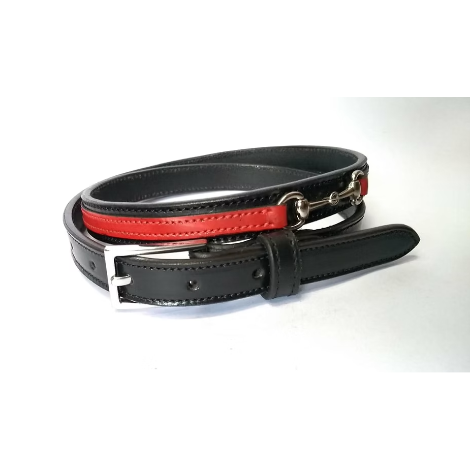 Onyx "Crimson Snaffle" Performance Riding Belt