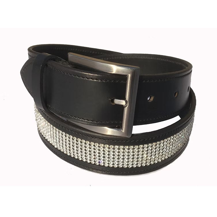 Onyx "Diamond Glacier" Six-Row Crystal Belt