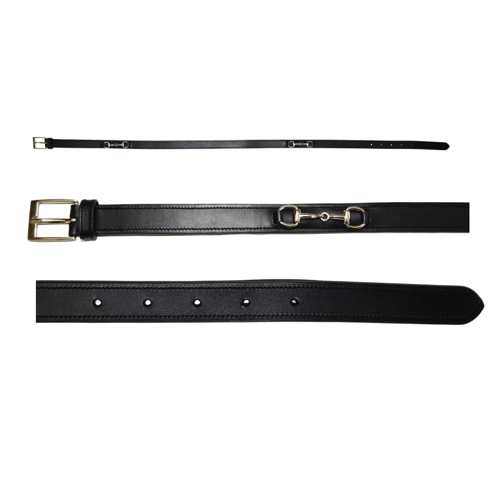 Onyx "Classic Equestrian" Silver Snaffle Belt