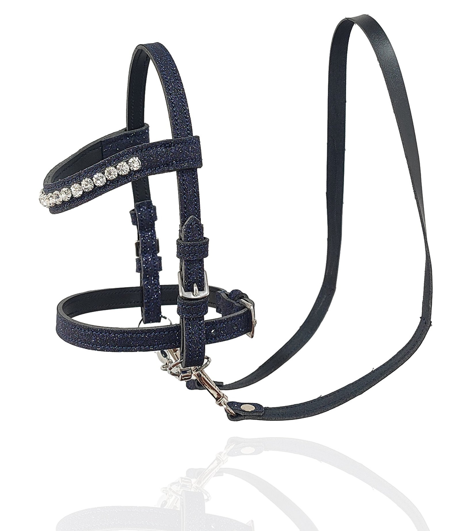 Galactic Navy Shimmer Bridle & Rein Set