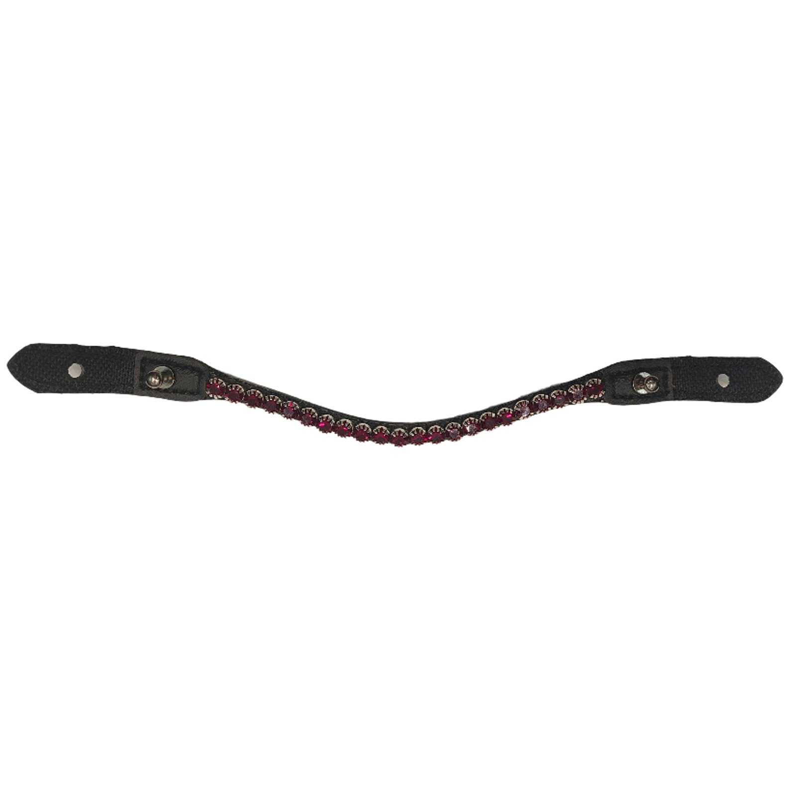 Ruby Cascade Curved Artisan Browband