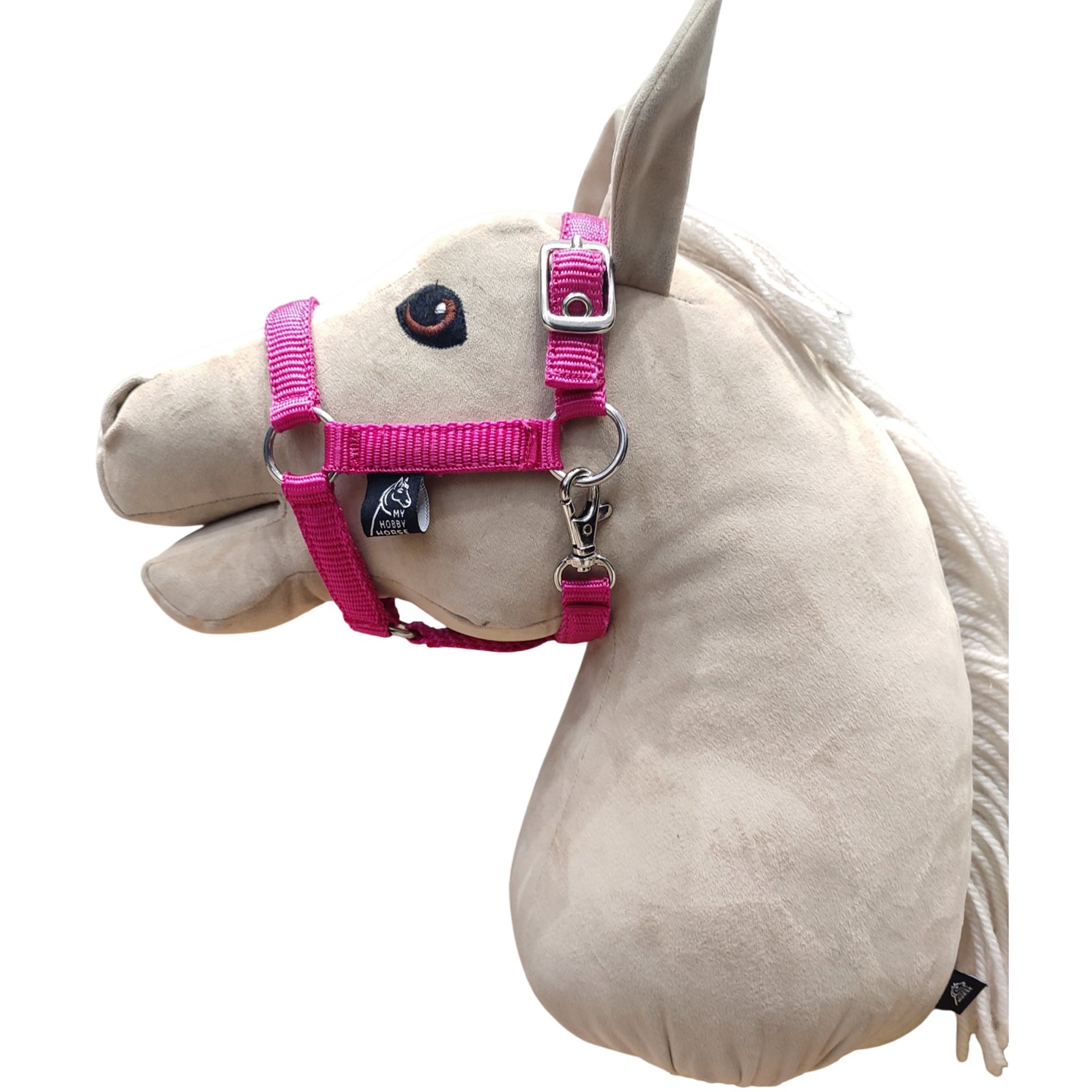 Sport-Performance Nylon Halter in Hot Pink