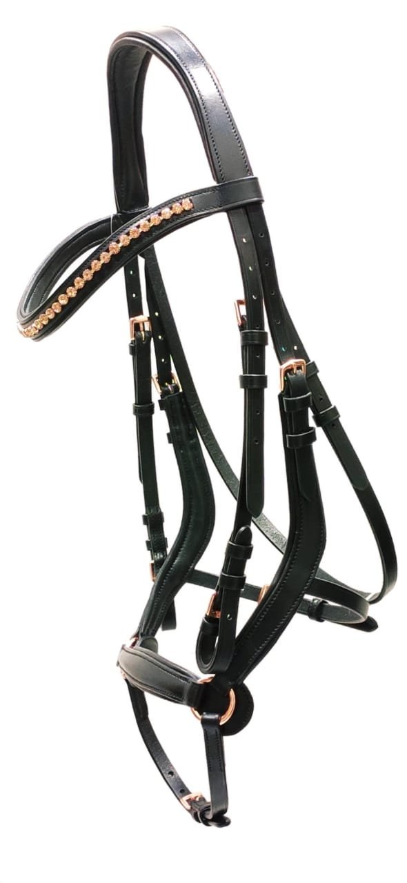 Luxury Anatomical Black Bridle