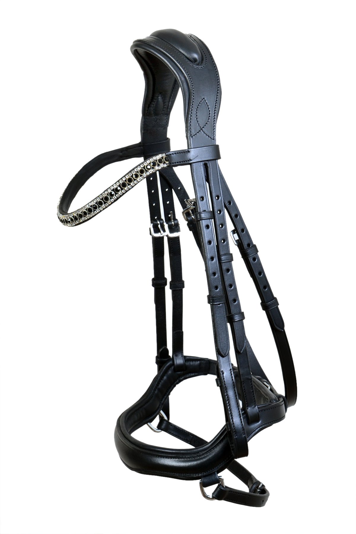 Modern Anatomical Black Bridle
