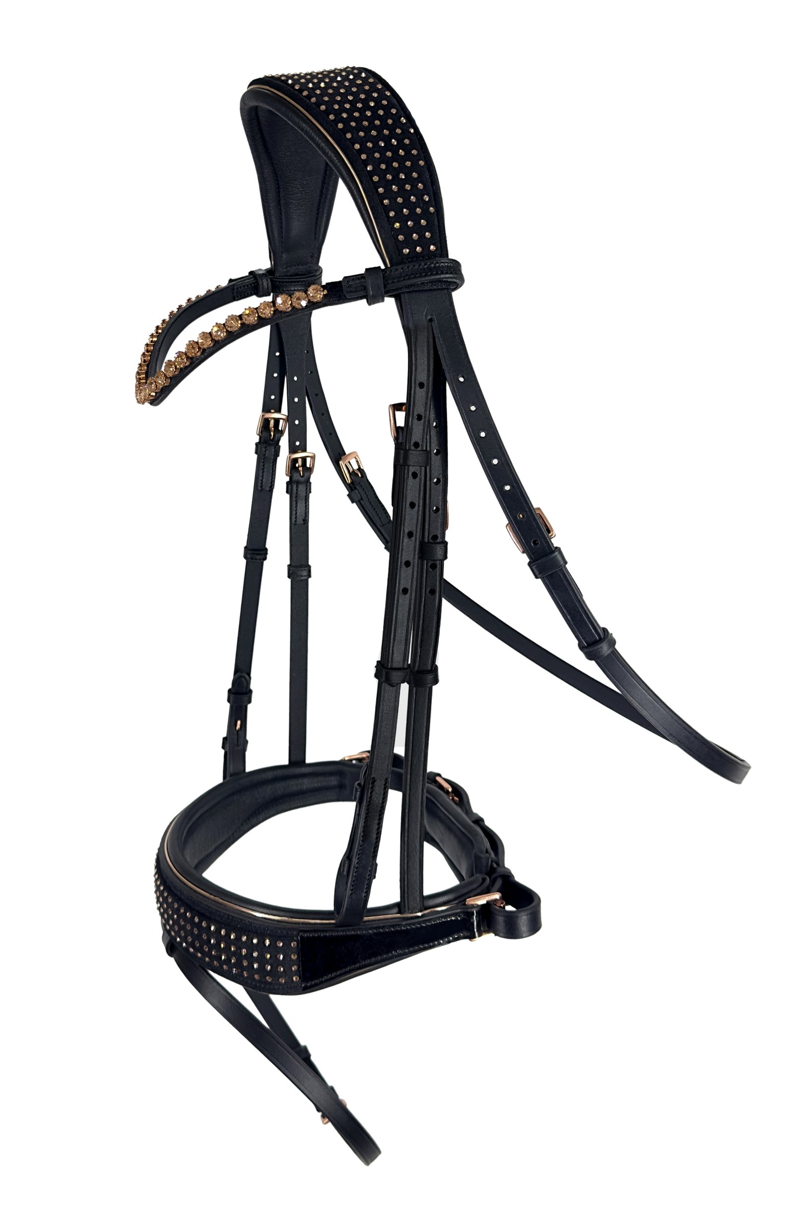 Midnight Elegance Studded Bridle