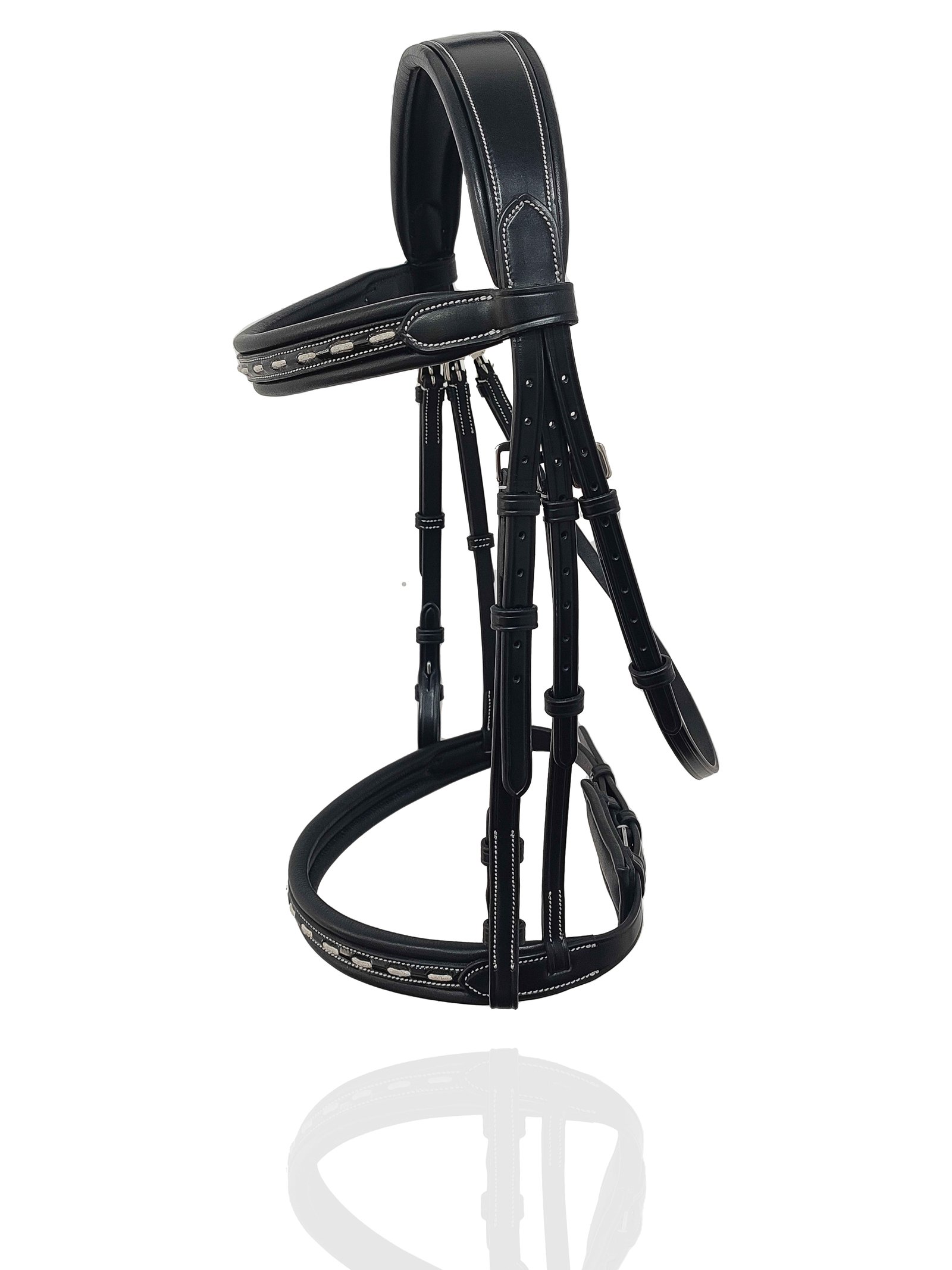 Elite Monochrome Anatomical Bridle with Linked Inlay