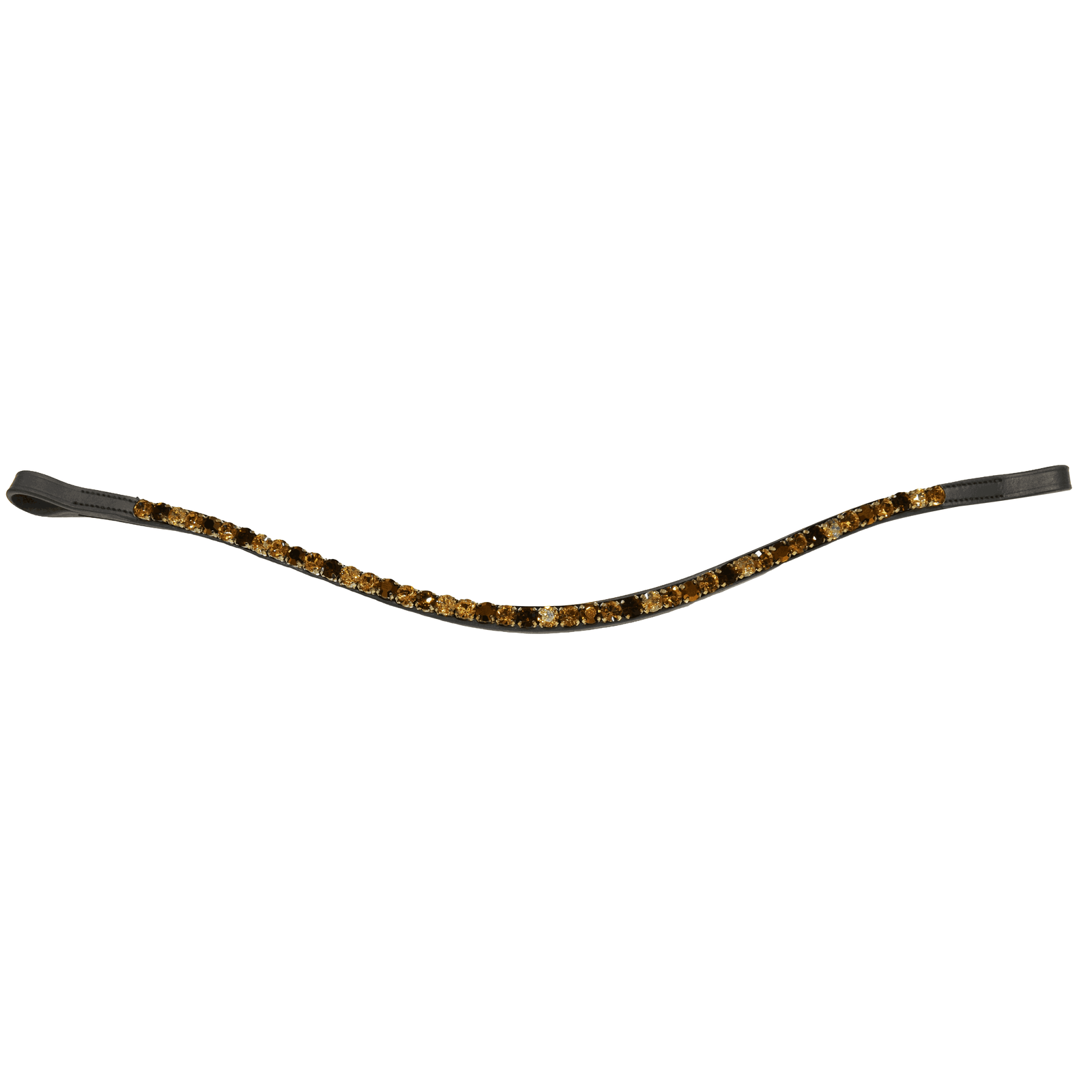 Golden Amber Crystal Browband