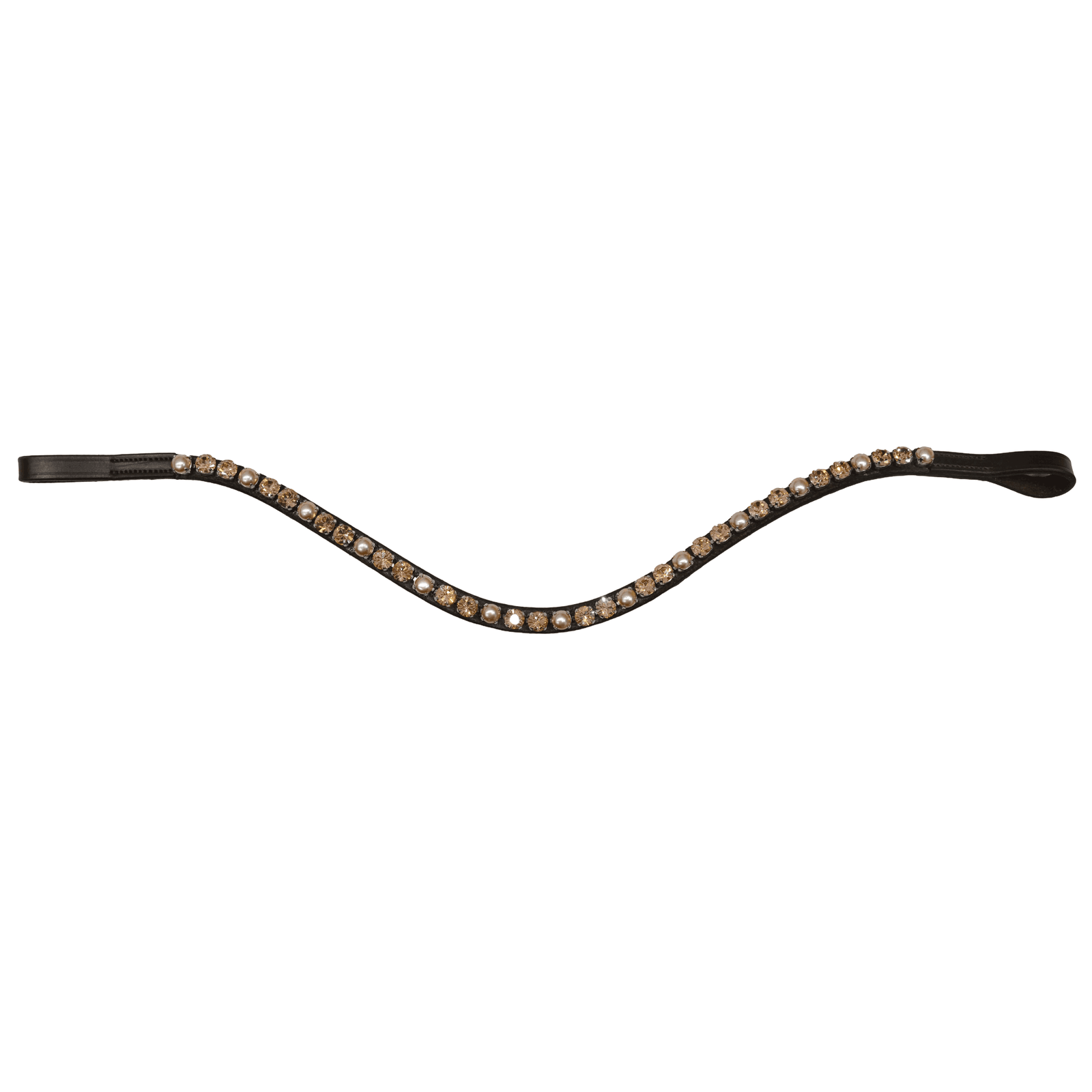 Pearlescent & Champagne Crystal Browband