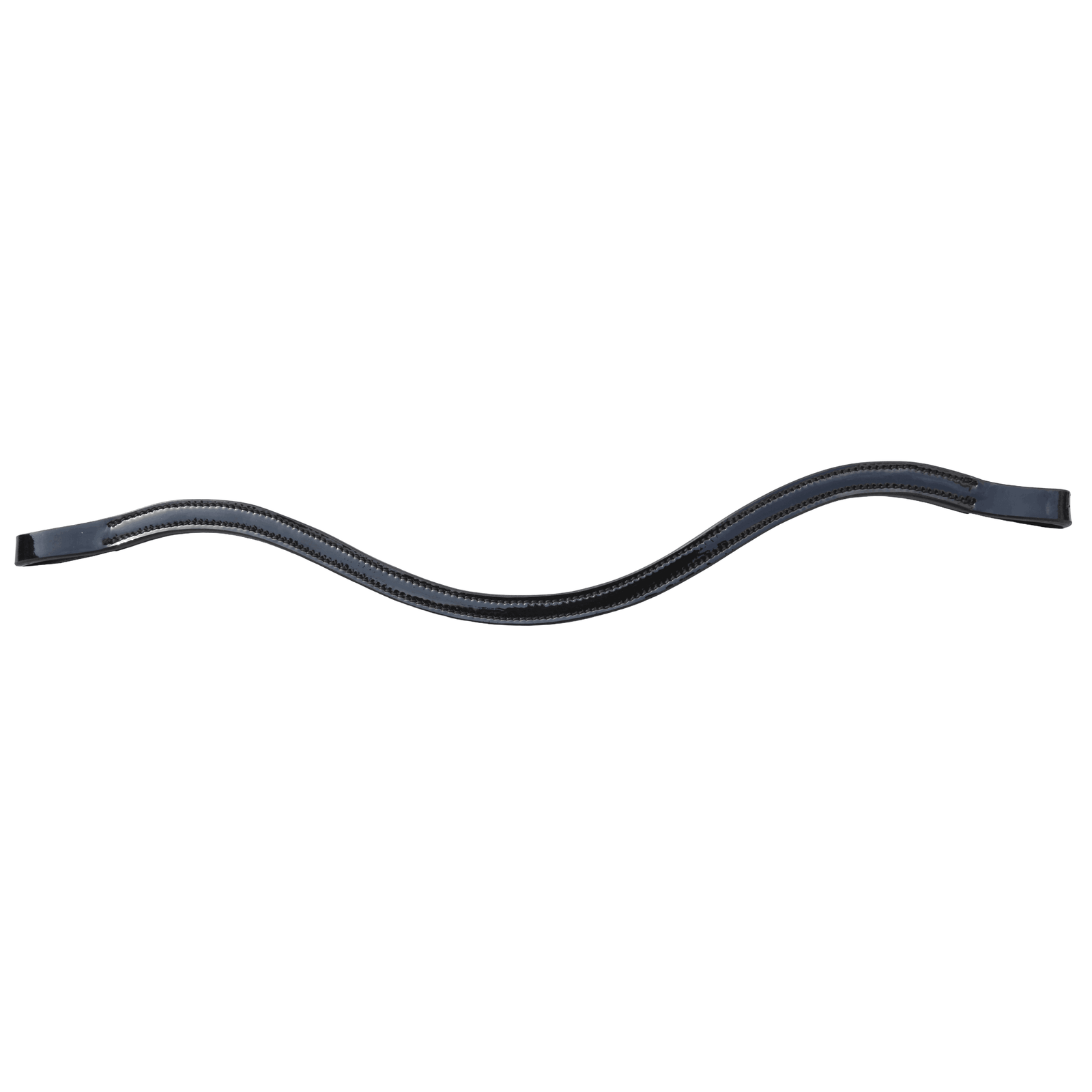 Waved Patent Leather Browband