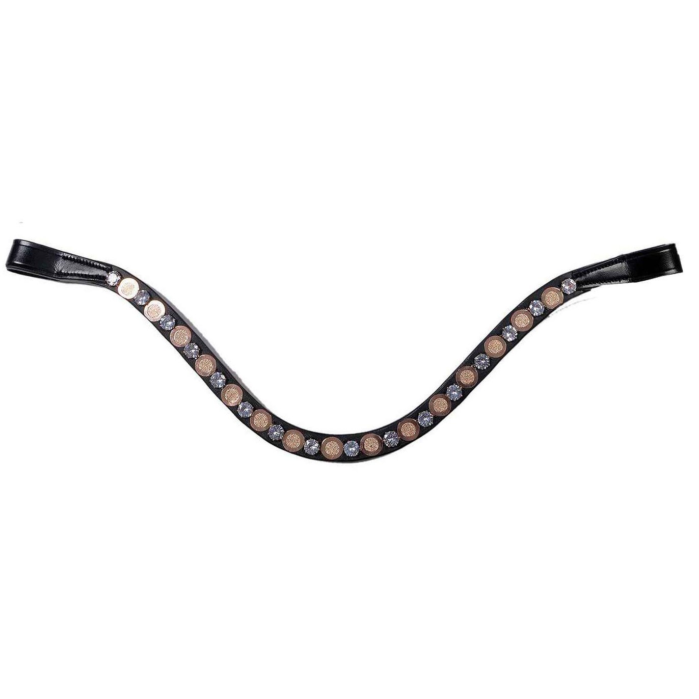 Rose Gold & Clear Crystal Studded Browband