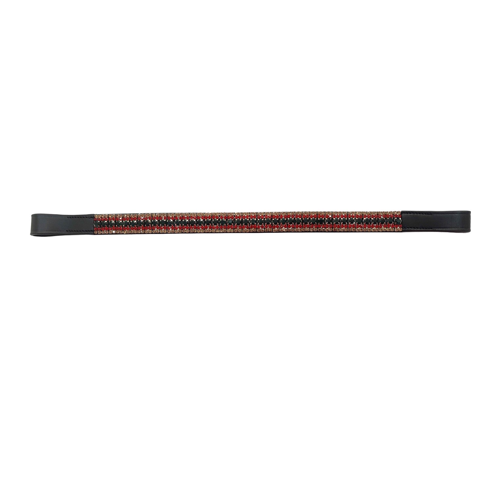 Crimson Ember Straight Browband
