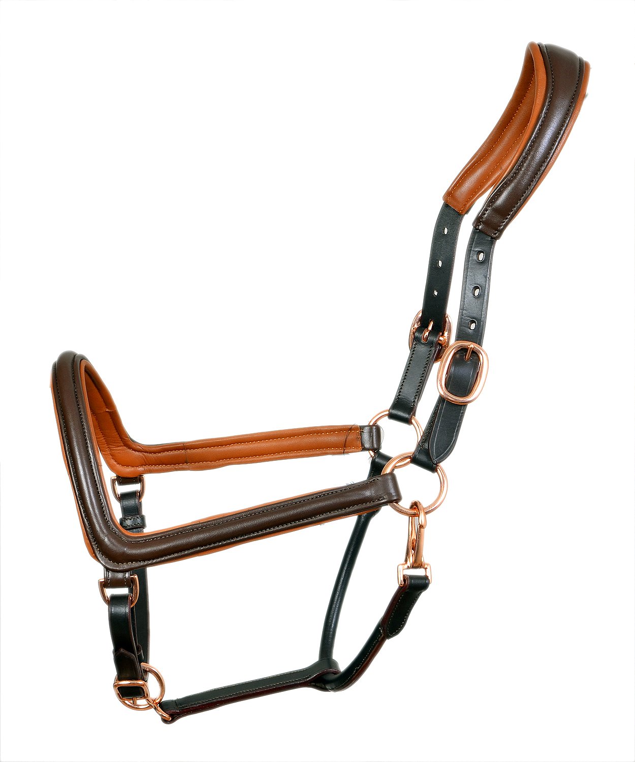Dual-Tone Leather Halter