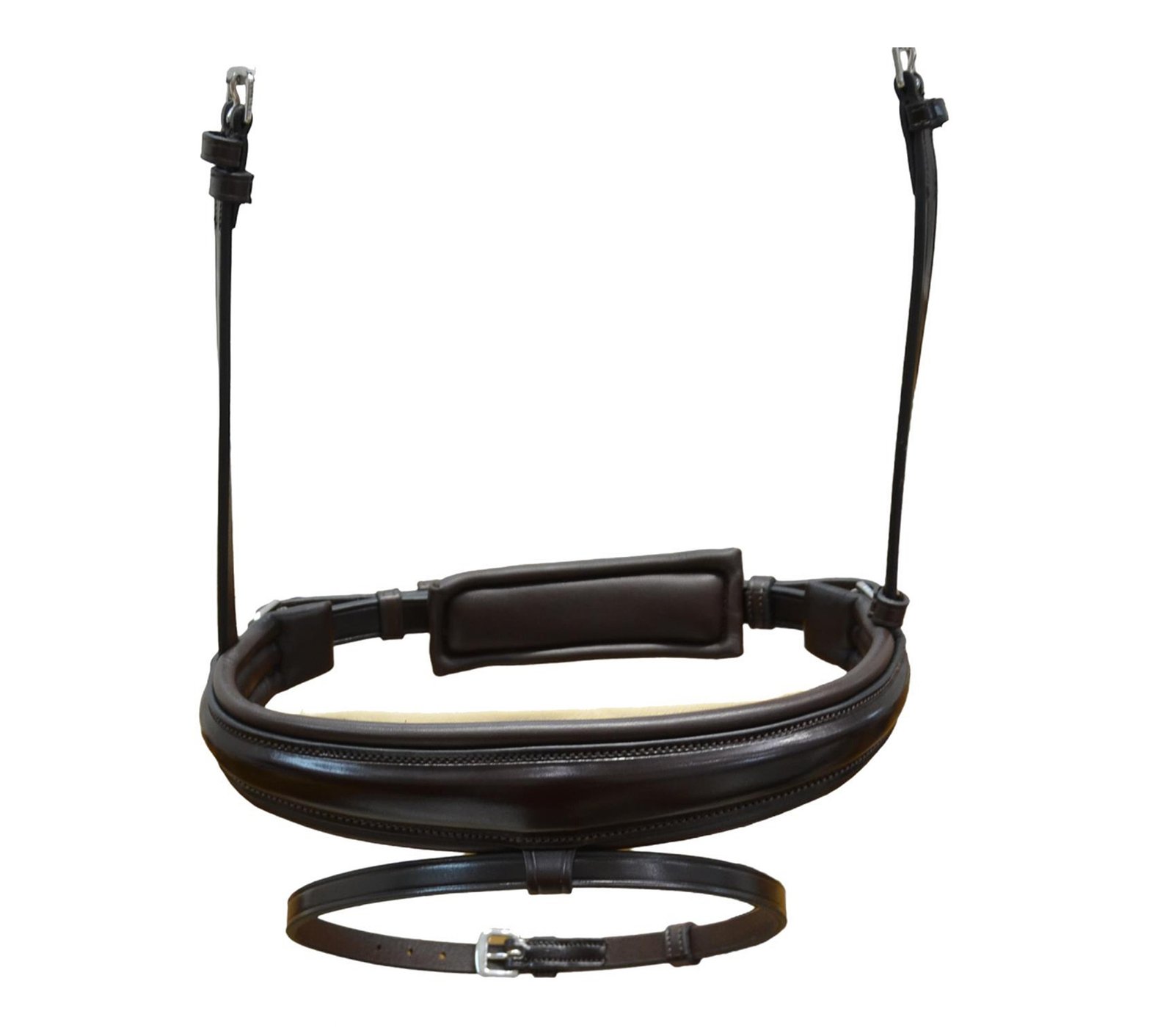 Anatomical Flash Noseband with Padded Center Panel