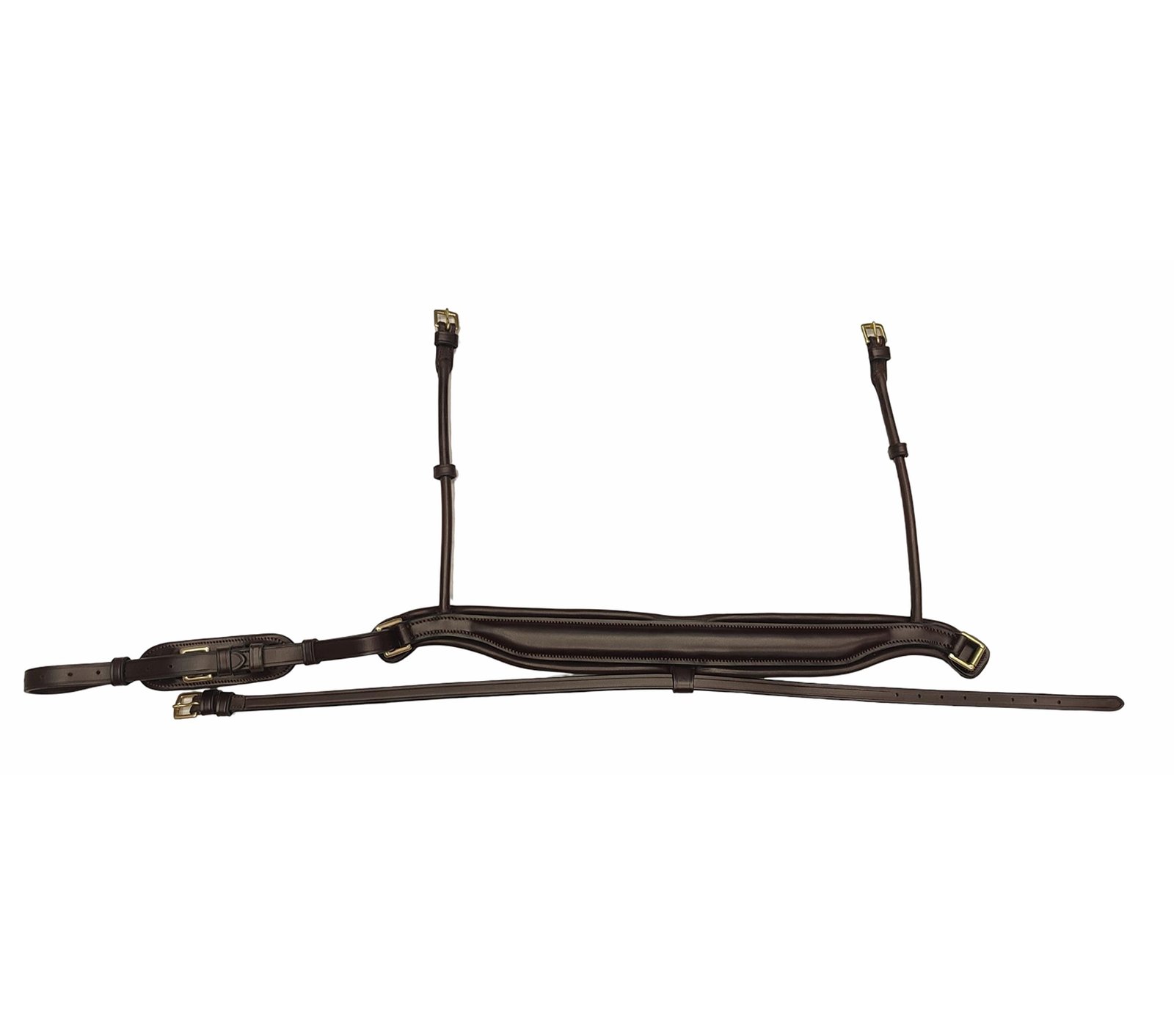 Luxurious Padded Drop Noseband in Rich Havana Brown