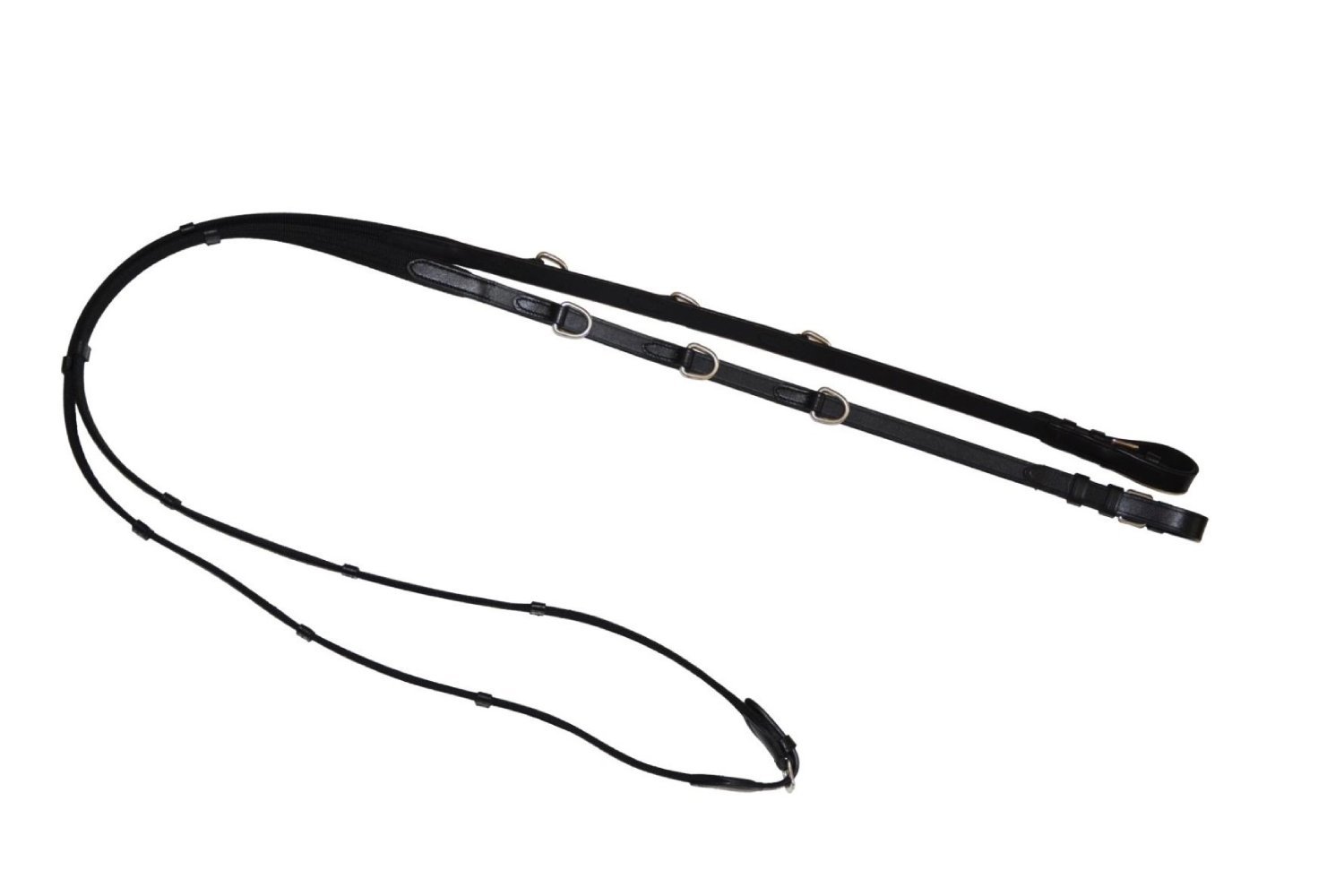 Black Running Martingale Reins