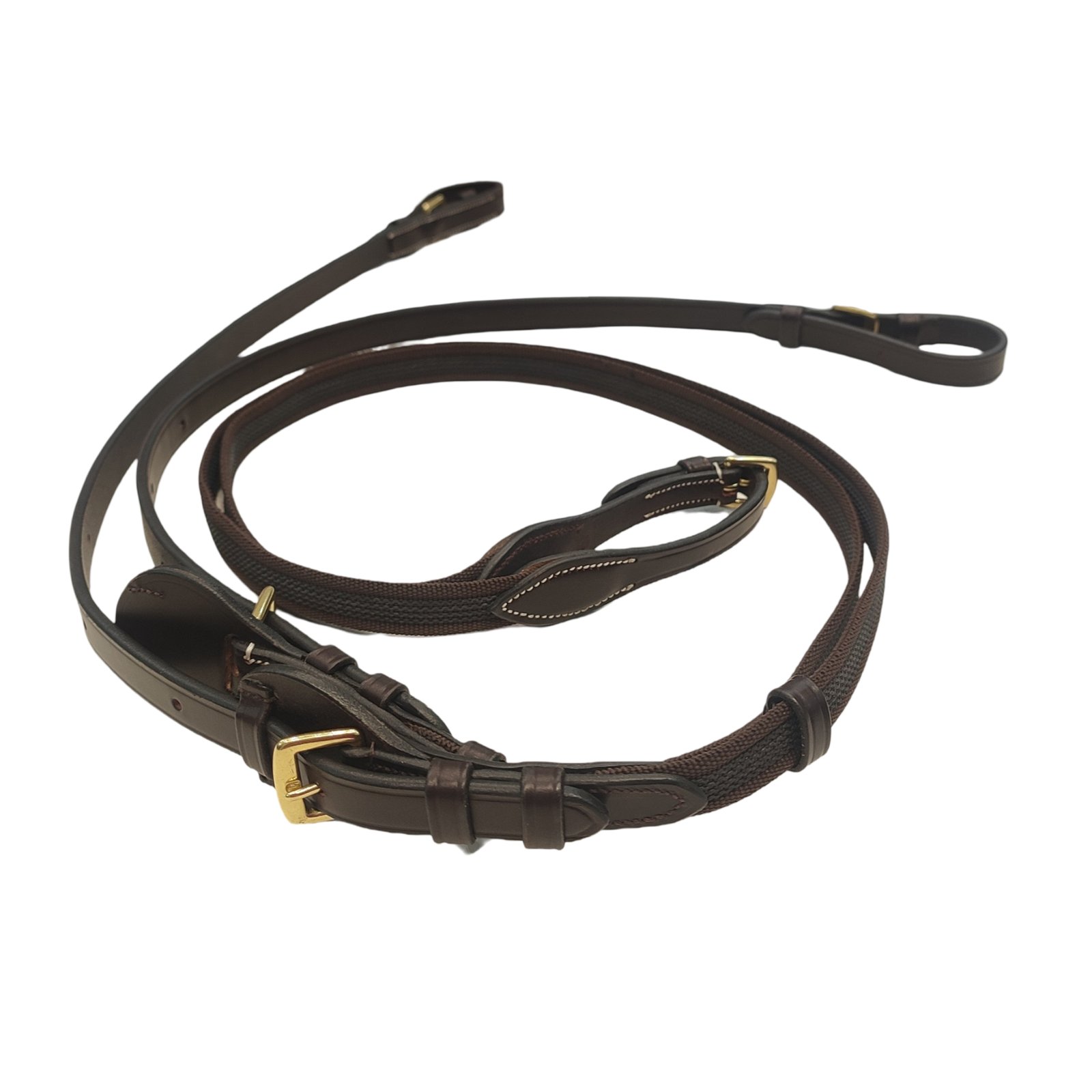 Heritage Web-Grip Mahogany Reins