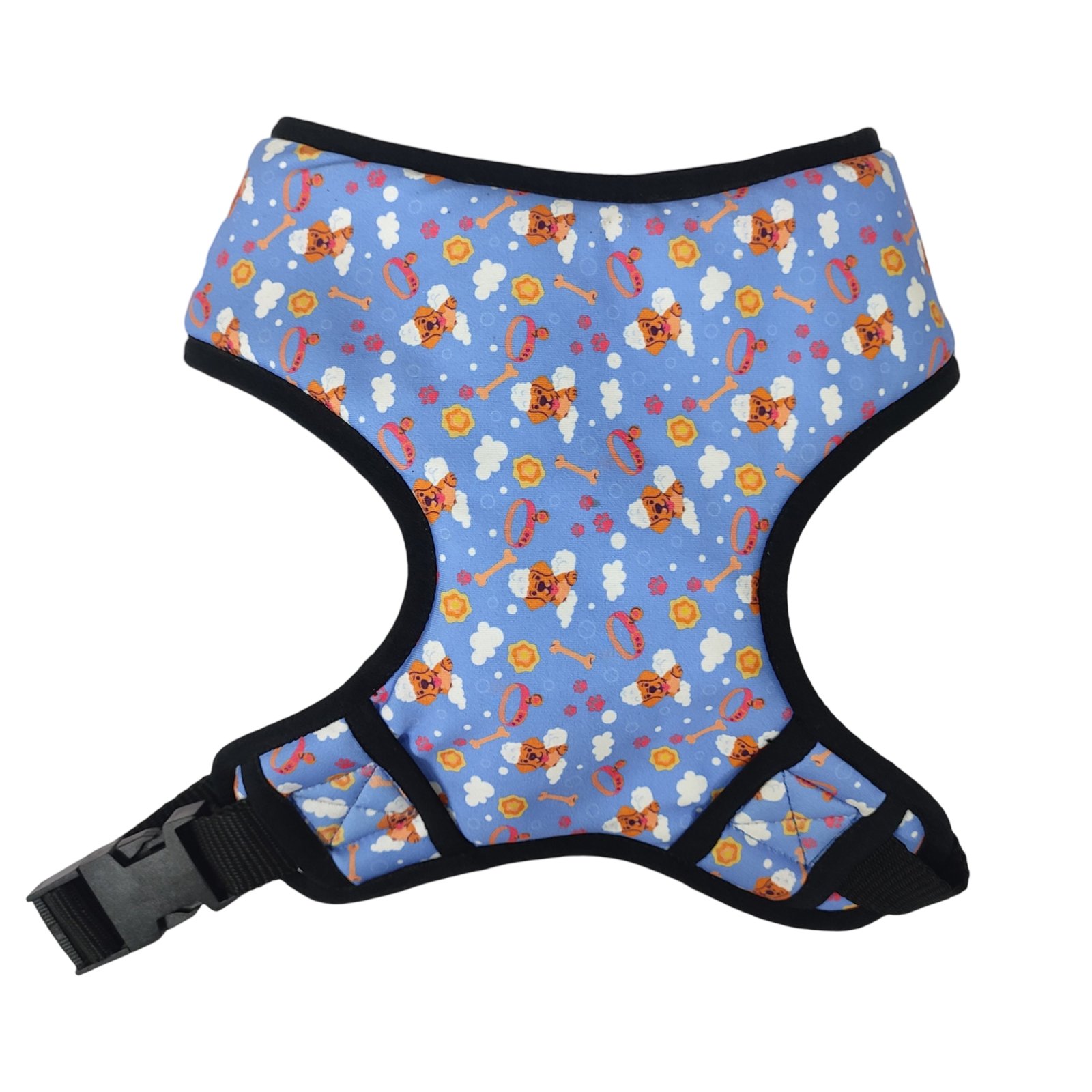 Cartoon Puppy Print Comfort Mesh Dog Harness