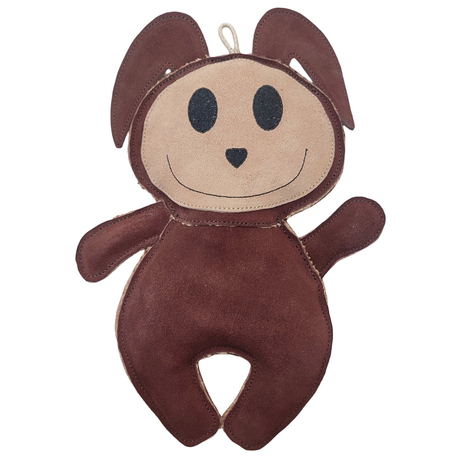 Artisanal Suede Monkey Interactive Play Toy