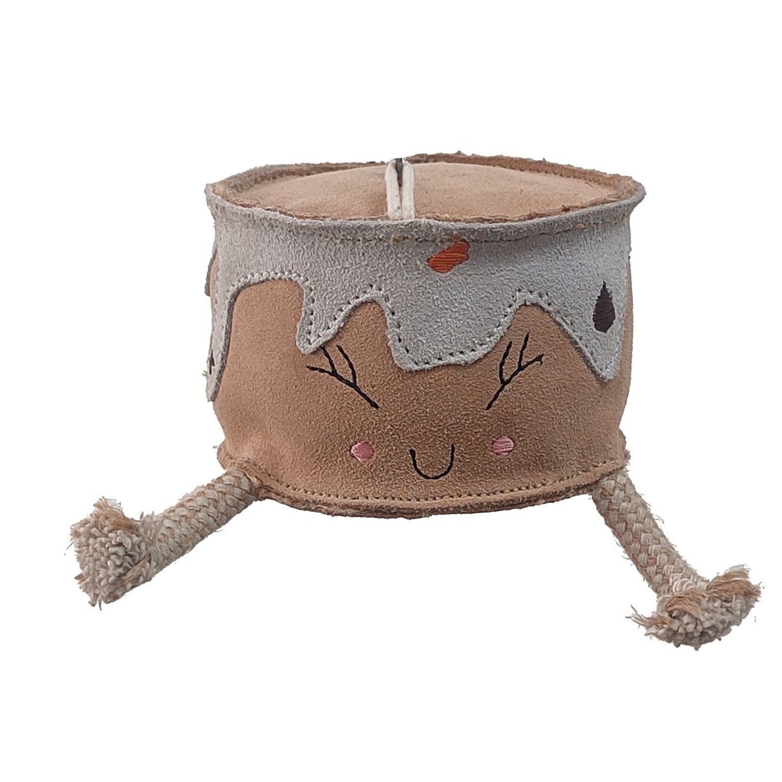 Artisanal Suede Glazed Cake Tug & Chew Toy