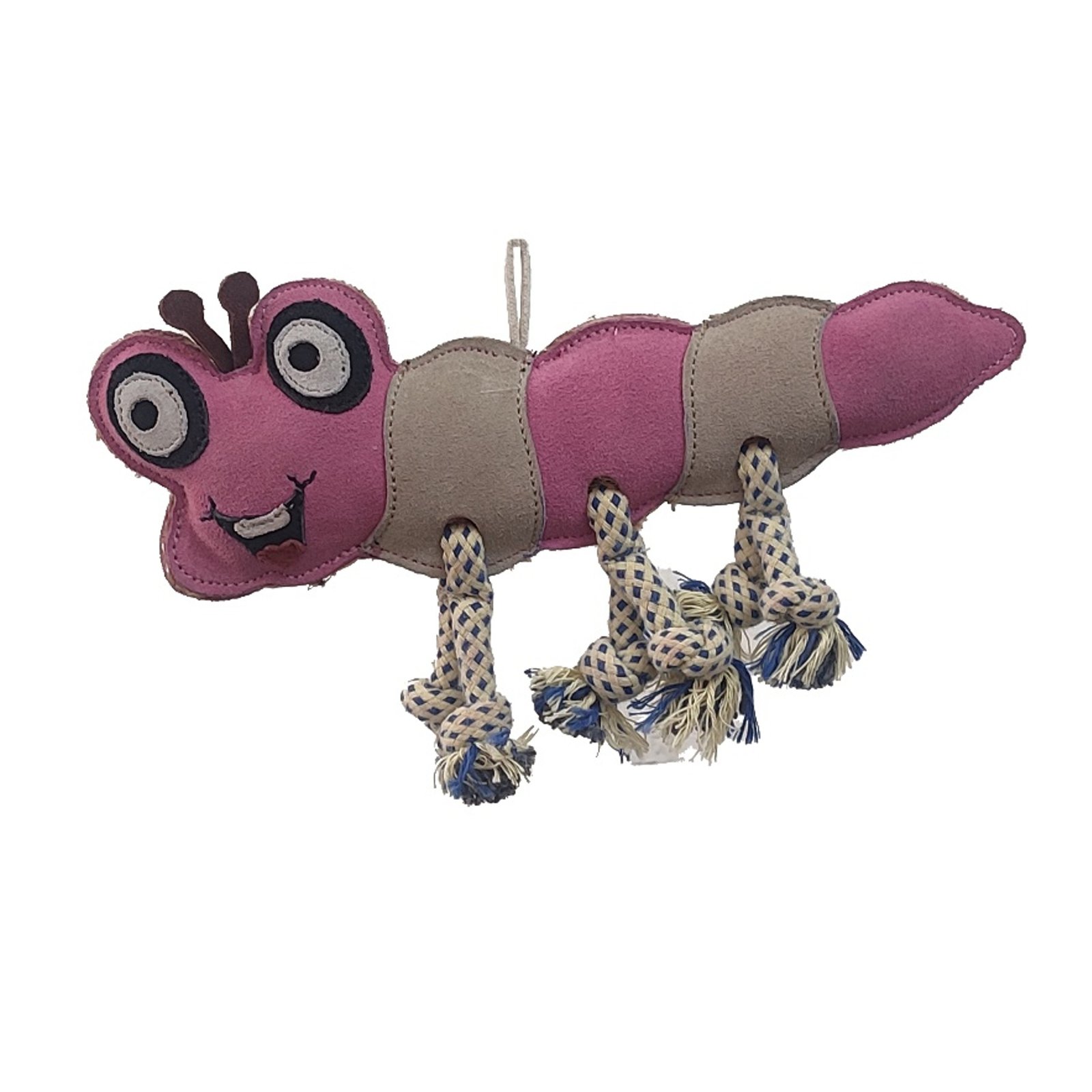 Gemini said Artisanal Suede Caterpillar Tug & Chew Toy