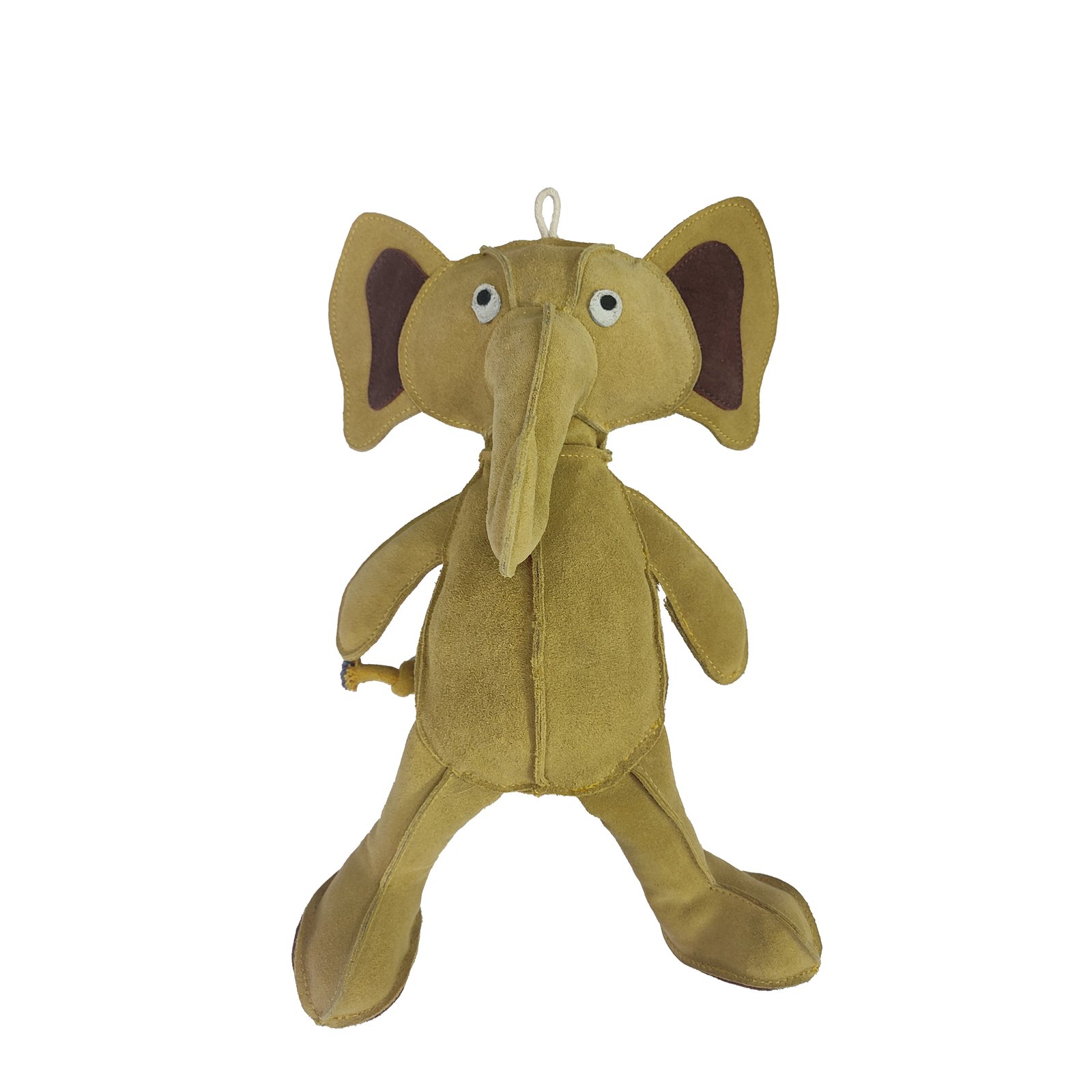 Genuine Suede Elephant Durable Dog Toy