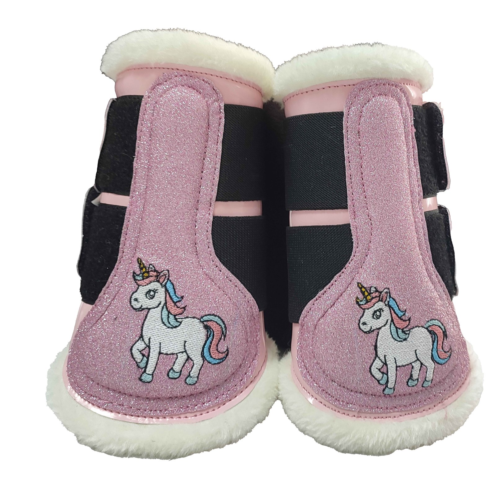Enchanted Unicorn Faux-Fur Fetlock Boots