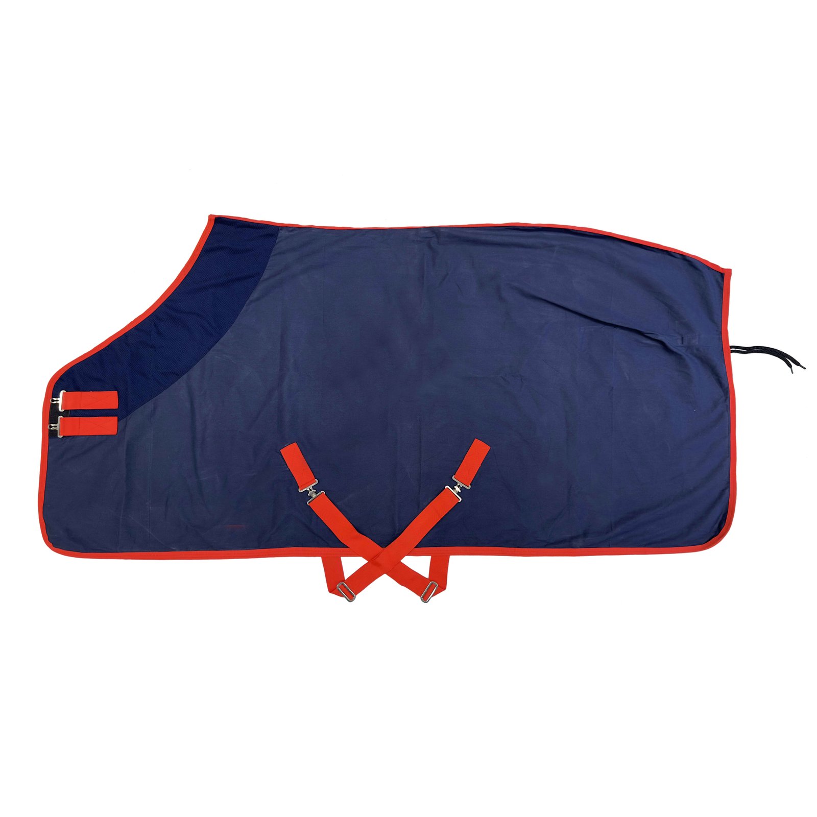 Navy and Orange Horse Turnout Rug