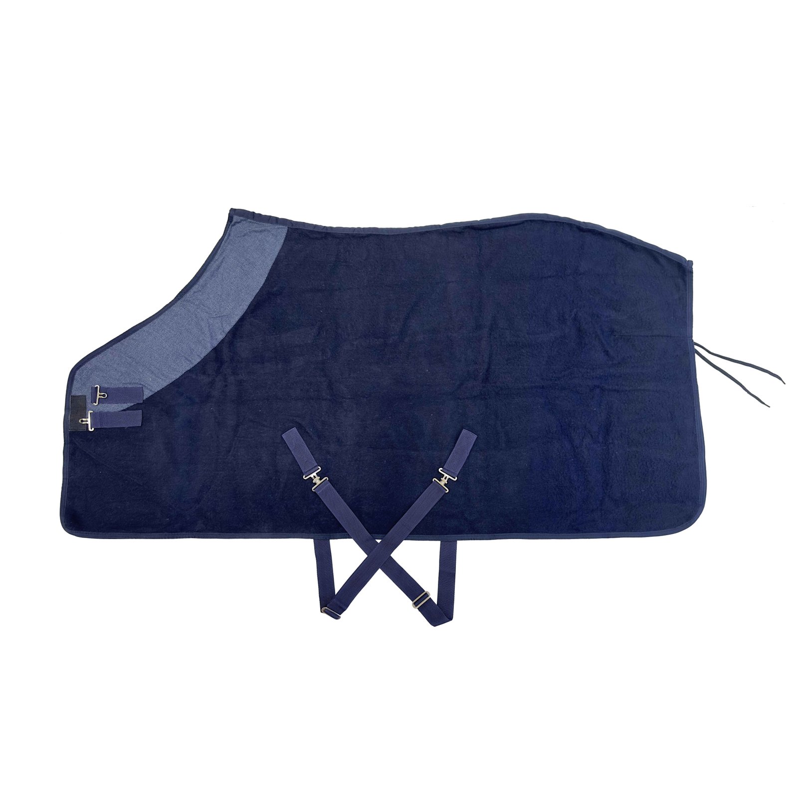Luxury Navy Blue Fleece Horse Rug