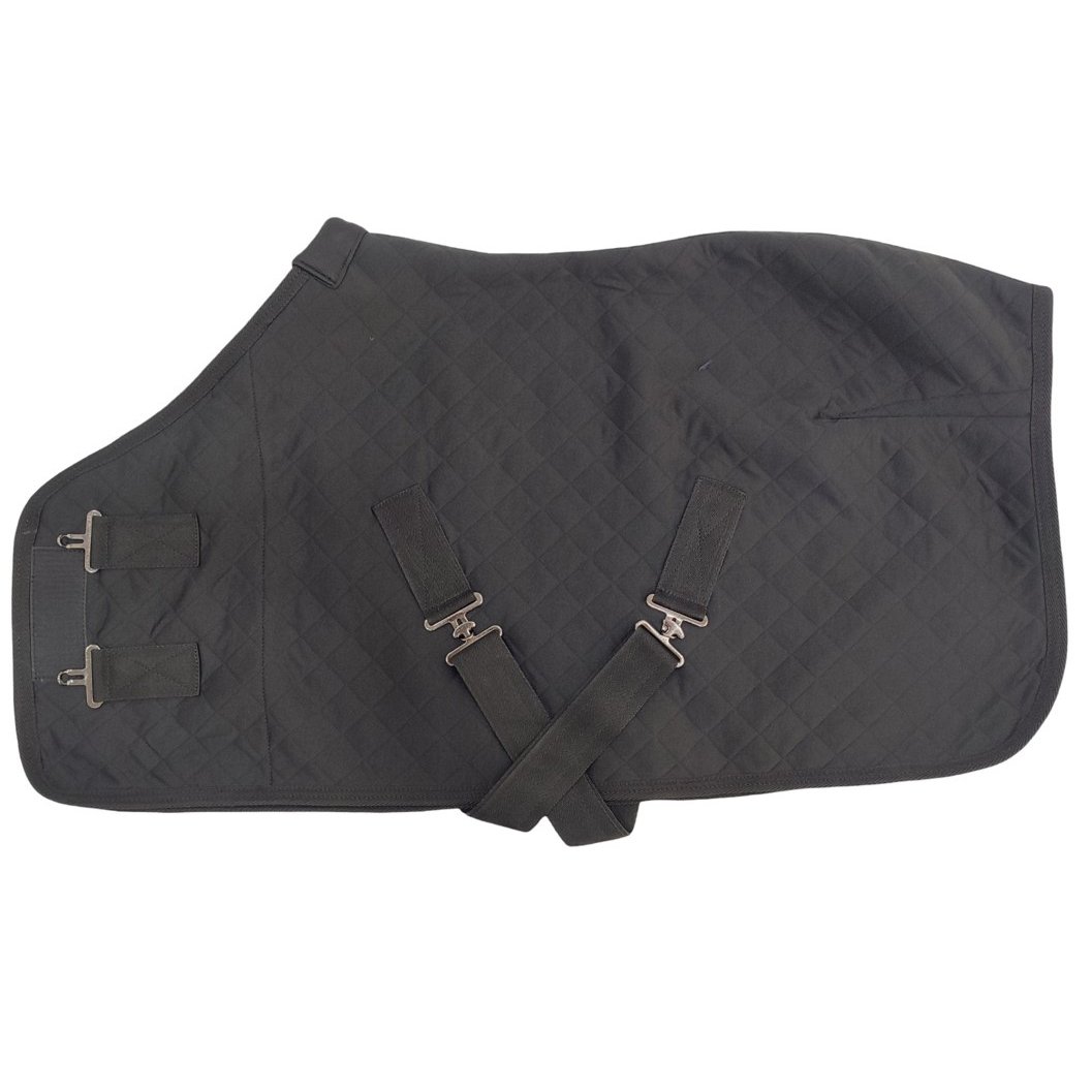 Onyx Diamond-Quilt Performance Stable Rug