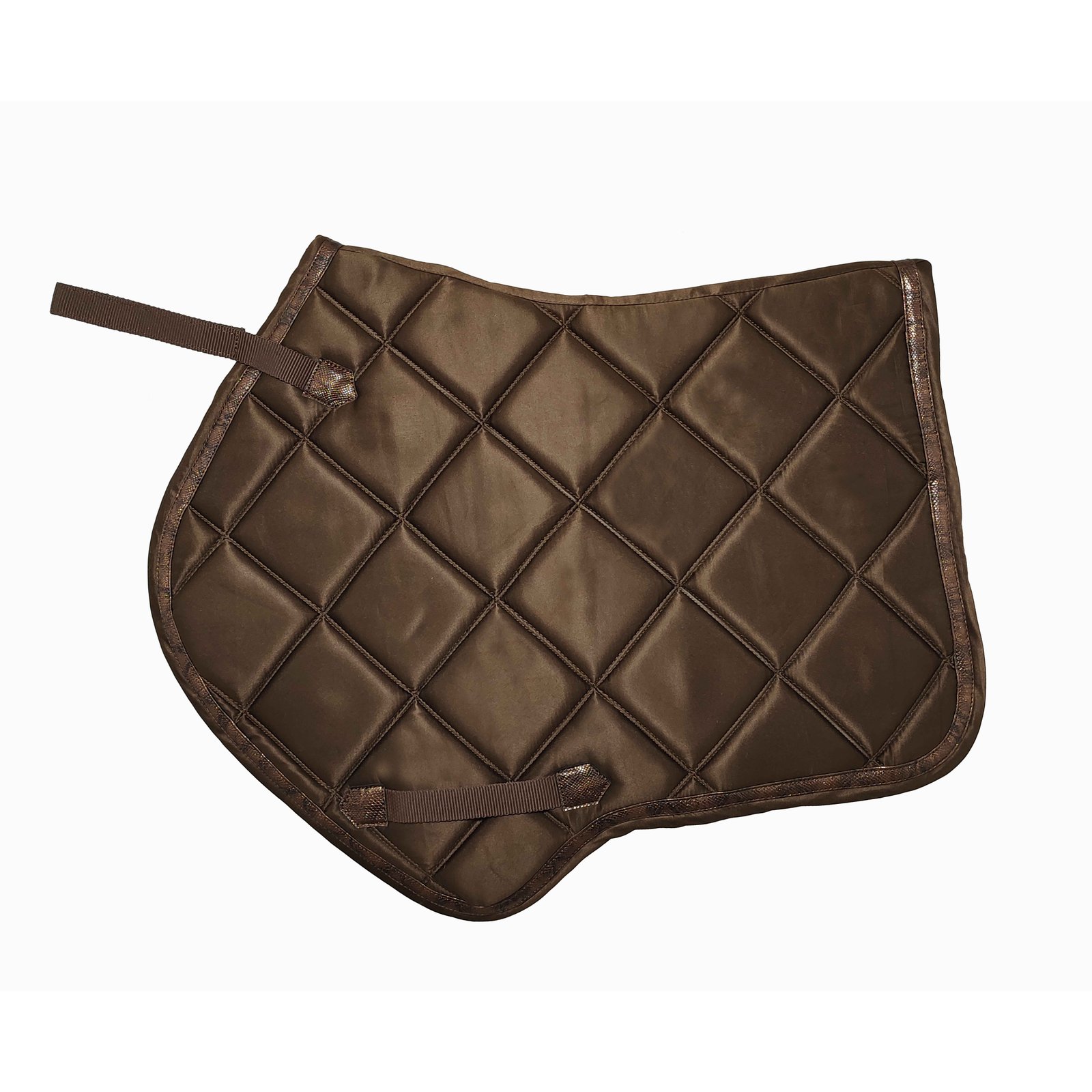 Classic Chocolate Brown Diamond Quilted All-Purpose SaddlePad