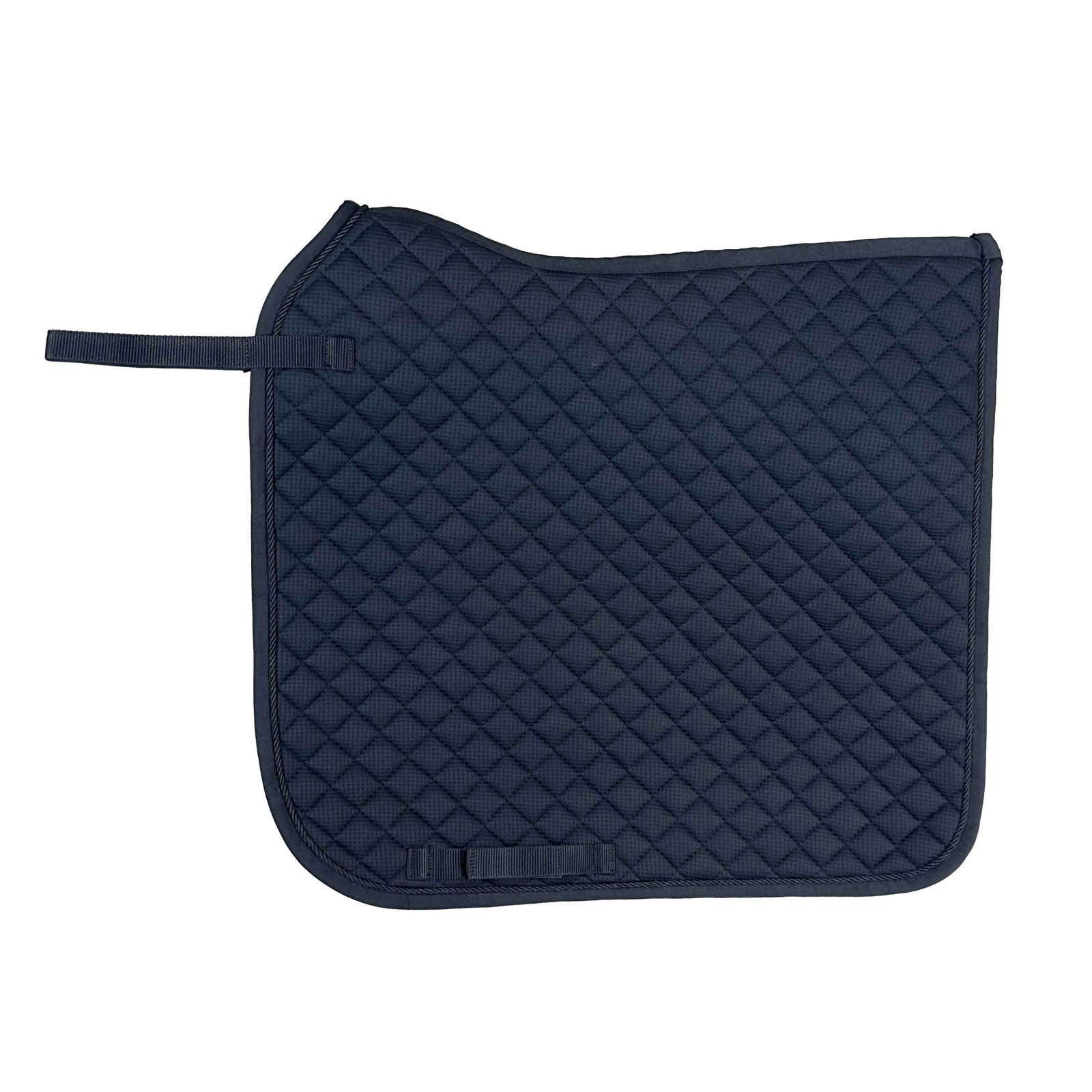 Deep Navy Diamond Quilted All-Purpose Saddle Pad with Textured Fabric