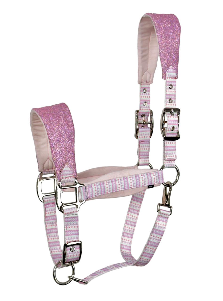 Sparkling Pink Padded Textile Halter